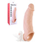 Adam & Eve ADAMS XL VIBRO-SLEEVE - Flesh 21.6 cm USB Rechargeable Vibration Penis Extender Sleeve with Remote - L230 1000