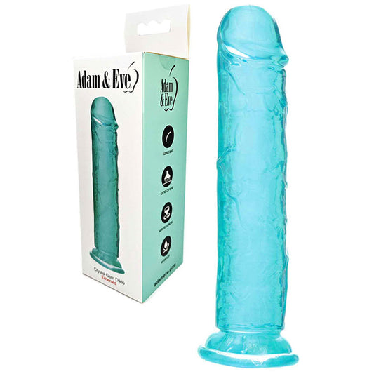 Adam & Eve CRYSTAL GEM Dildo - Emerald - Green 19.8 cm Dildo - L671 0600