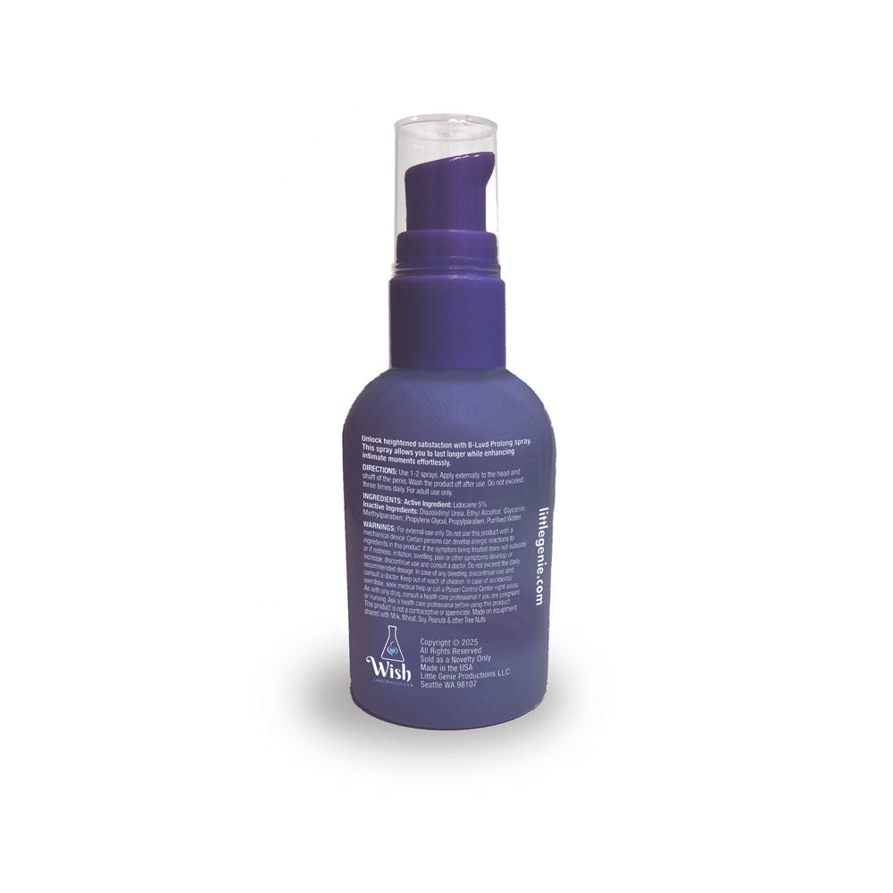 B-LUVD Prolong Spray - Male Desensitising Spray - 59 ml Bottle - LGBT.1408
