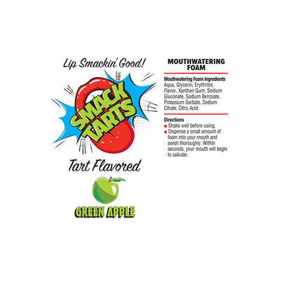 Smack Tarts Mouthwatering Foam - Green Apple - Sour Green Apple Flavoured - 80 ml Bottle - LGBT.472