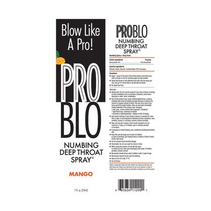 ProBlo Deep Throat Spray - Mango - Mango Flavoured Deep Throat Spray - 30 ml - LGBT.529
