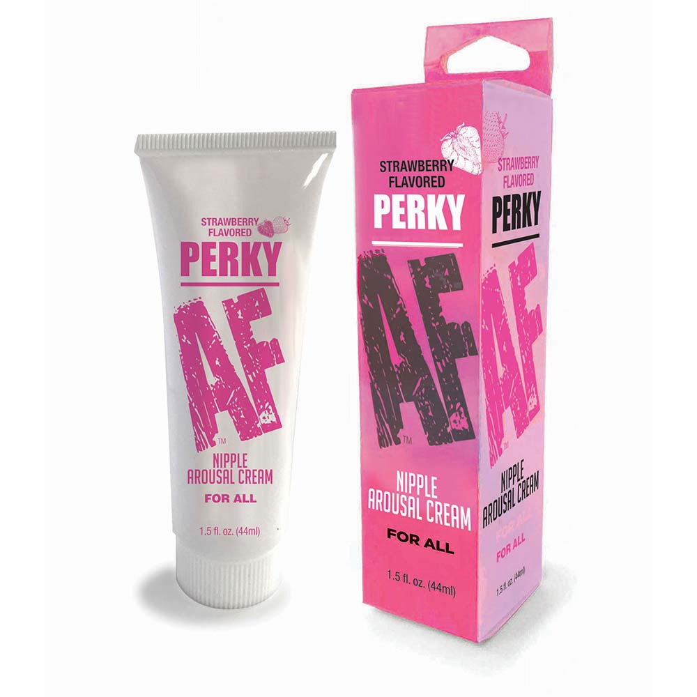 Perky AF - Strawberry Flavoured Nipple Arousal Cream - 44 ml Tube - LGBT.638