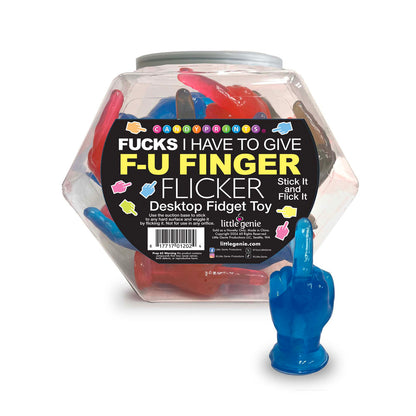 Fucks I Have To Give F-U Finger Flicker - Display - Novelty Fidget Toy - Fishbowl Display of 24-LGCP.1202