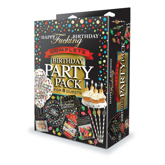Happy F**king Birthday Complete Party Pack - Party Set for 8 People-LGCP.1213