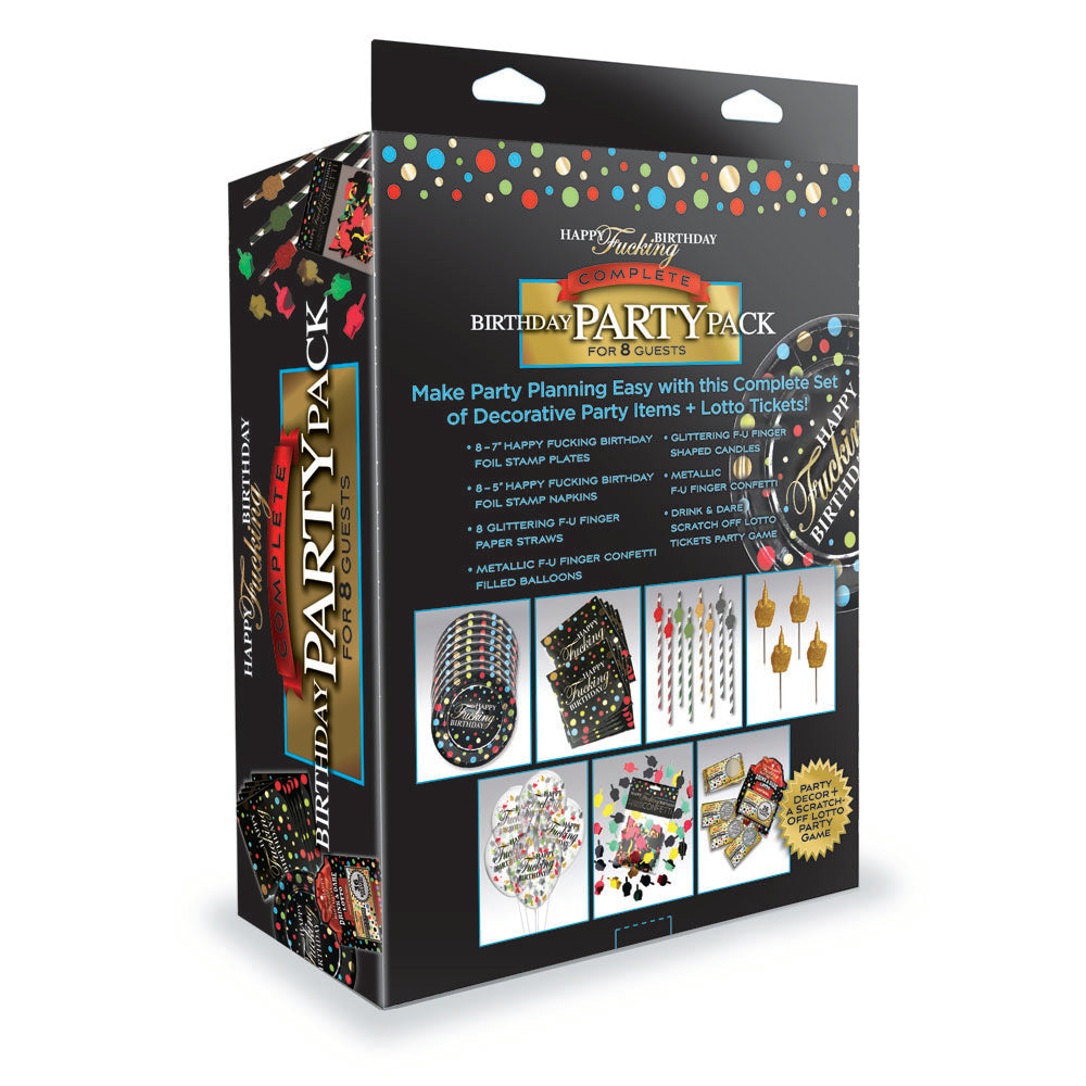 Happy F**king Birthday Complete Party Pack - Party Set for 8 People-LGCP.1213