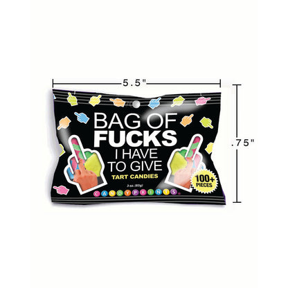 Bag Of Fucks I Have To Give - Fruit Flavoured Lollies - 85 gram Bag-LGCP.1214