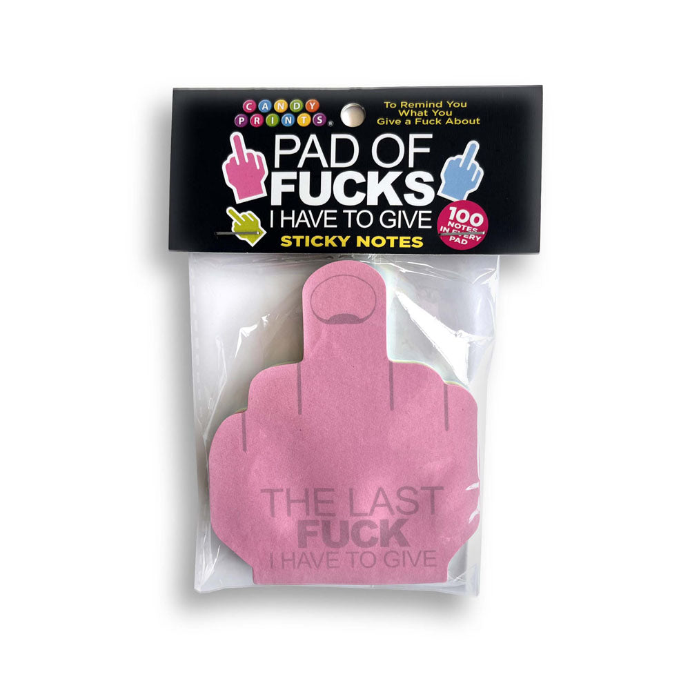 Last Fuck I Have To Give Sticky Notes - Multi Coloured Novelty Sticky Notes - 100 Pack-LGCP.1219