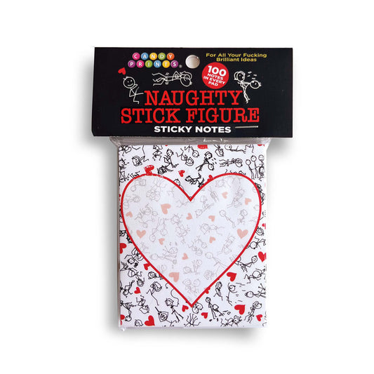 Naughty Stick Figure Sticky Notes - Novelty Sticky Notes - 100 Pack-LGCP.1234