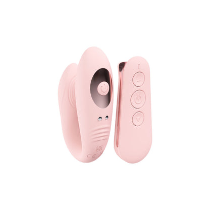 LOVELINE Charme Dual Motor Vibe - Pink USB Rechargeable Dual Motor Vibrator with Wireless Remote-LOVU053PNK