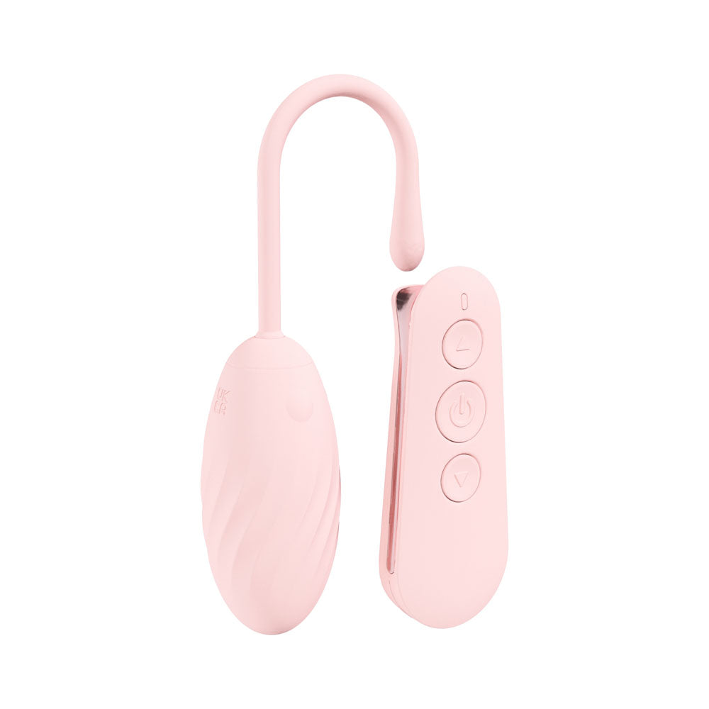 LOVELINE Felicite - Pink - Pink USB Rechargeable Vibrating Egg with Wireless Remote-LOVU055PNK