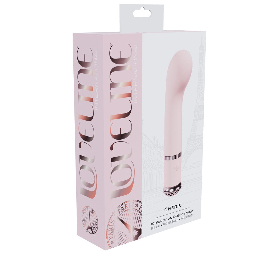 LOVELINE Cherie - Pink - Pink 14 cm USB Rechargeable Vibrator-LOVU061PNK