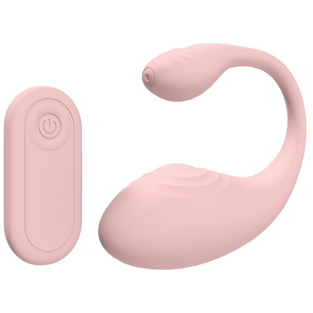 LOVELINE Wave - Pink USB Rechargeable C-Shaped Vibrator with Remote-LOVU082PNK