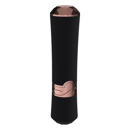 LOVELINE Dahlia - Black - Black/Red 12.5 cm USB Rechargeable Lipstick Vibrator-LOVU083BLK