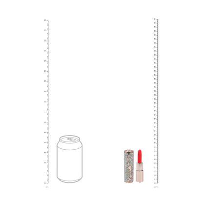 LOVELINE Sparkle - Red 8.3 cm USB Rechargeable Lipstick Vibrator - LOVU099IRI