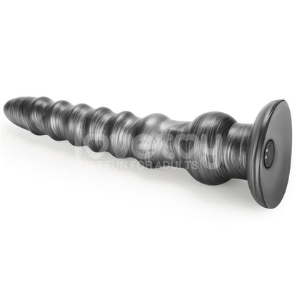 King Sized Vibrating Vibrax Slider - Grey 32.3 cm (12.5) USB Rechargeable Vibrating Dildo-LV121202