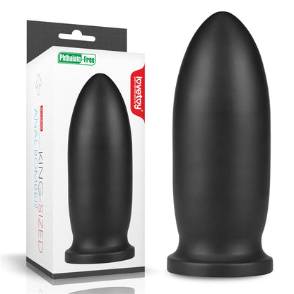 King Sized Anal Bomber - Black 23 cm (9) Mega Anal Plug-LV2245
