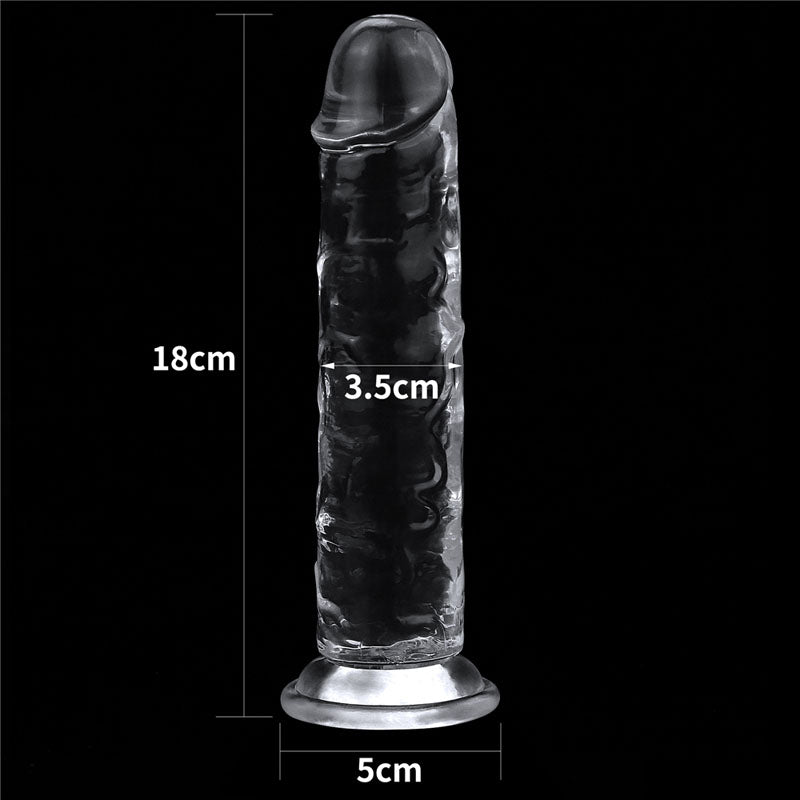 Flawless Clear Dildo 7 - Clear 17.8 cm Dong-LV310015