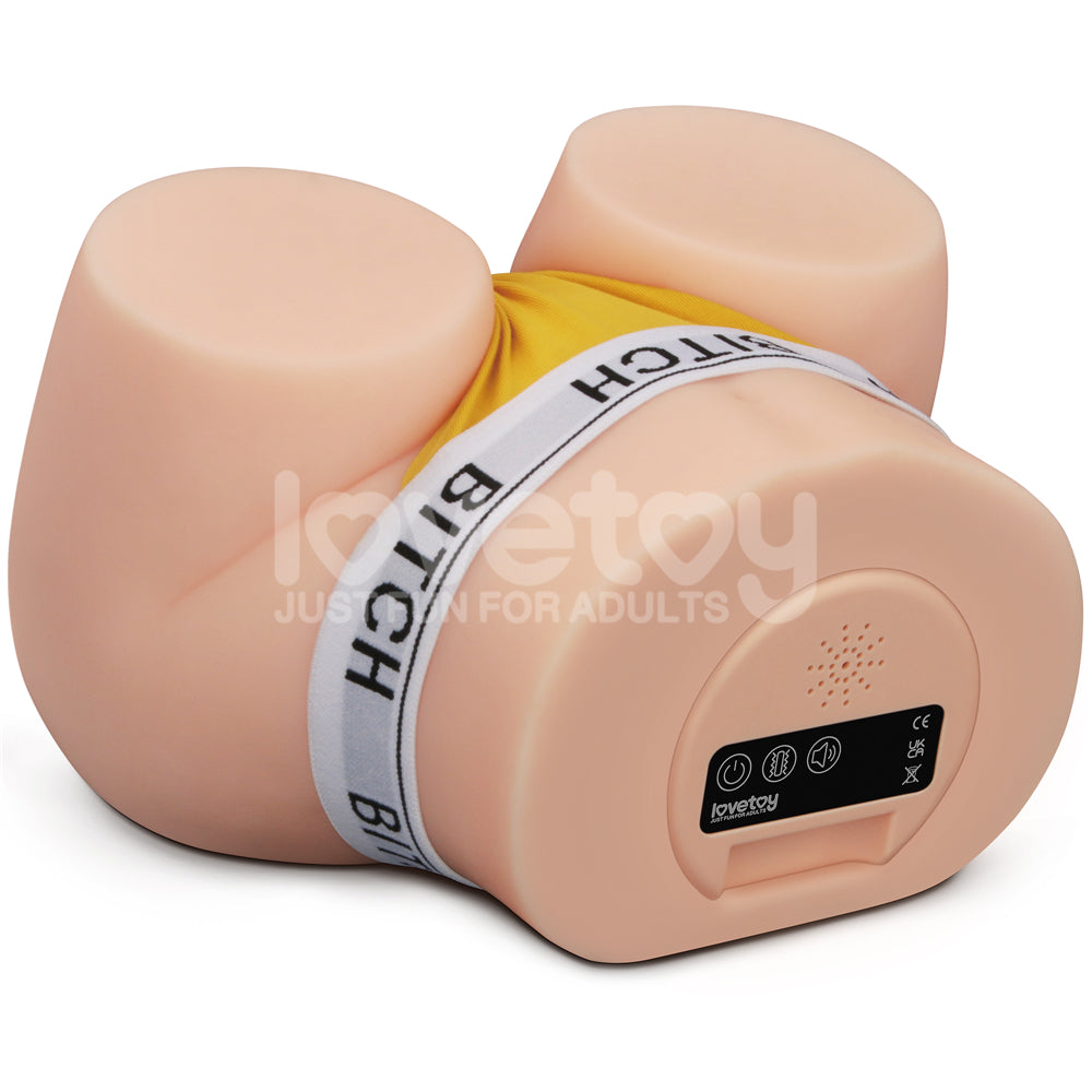Streetgirls Sensation Pulse - Doggy - Flesh USB Rechargeable Vibrating Sucking & Moaning Doggy Style Masturbator-LV352201
