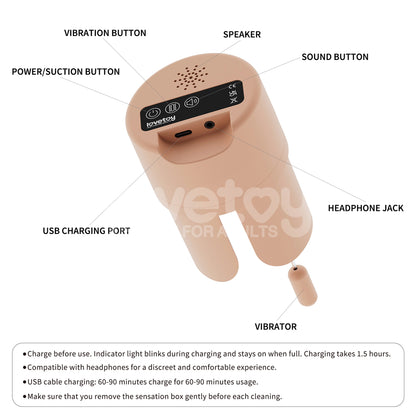 Streetgirls Sensation Pulse - Doggy - Flesh USB Rechargeable Vibrating Sucking & Moaning Doggy Style Masturbator-LV352201