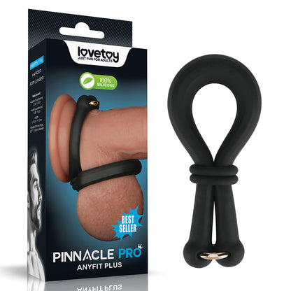 Pinnacle Pro Anyfit Plus Stretcher - Black Adjustable Cock Ring - LV443032