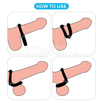 Pinnacle Pro Anyfit Plus Stretcher - Black Adjustable Cock Ring - LV443032