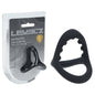 LEVELZ Soft Bead Grip Silicone Cock Ring - Black - Black Cock & Balls Rings - LVL01-0032BLK