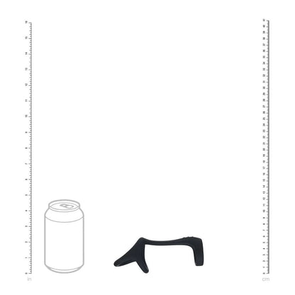 LEVELZ Tri O Silicone Shaft Cock & Ball Ring - Black Cock & Balls Ring-LVL01-0042BLK