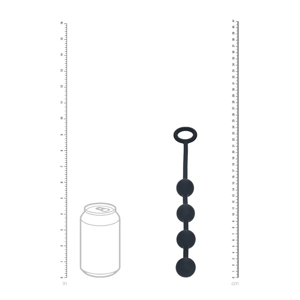 LEVELZ Round Silicone Anal Balls - S - 20mm - Black 23 cm Small Anal Balls-LVL02-0033BLK
