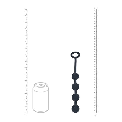 LEVELZ Round Silicone Anal Balls - S - 20mm - Black 23 cm Small Anal Balls-LVL02-0033BLK