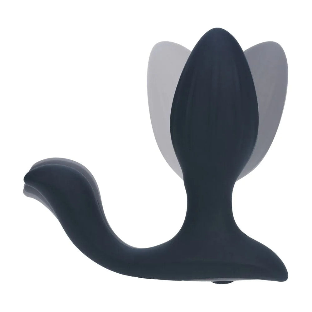 LEVELZ Vibrating & Rotating Anal Plug with Ball Stimulator - Black 10.7 cm USB Rechargeable Vibrating Butt Plug-LVL03-0029BLK