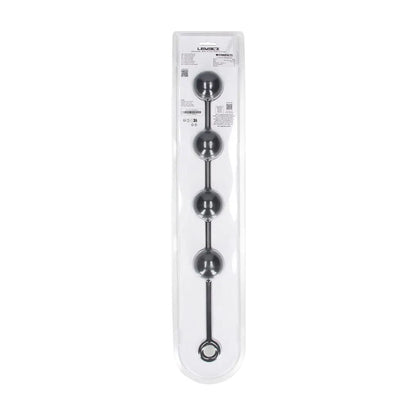 LEVELZ Round Anal Balls - XL - 50mm - Black 46.5 cm XL Anal Beads-LVL04-0004BLK