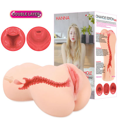 Kokos Hanna Onahole 002 - Flesh Dual Layer Vagina Stroker-M01-003-11DE