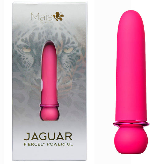 Maia JAGUAR - Pink - Pink 10.1 cm USB Rechargeable Bullet-MA24-01-PINK