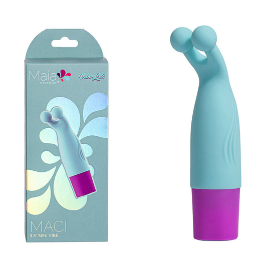 Maia MACI - Light Blue 8.9 cm USB Rechargeable Bullet-MA24-06