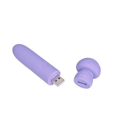 Maia HAPPI - Purple 11.1 cm USB Rechargeable Bullet-MA24-10