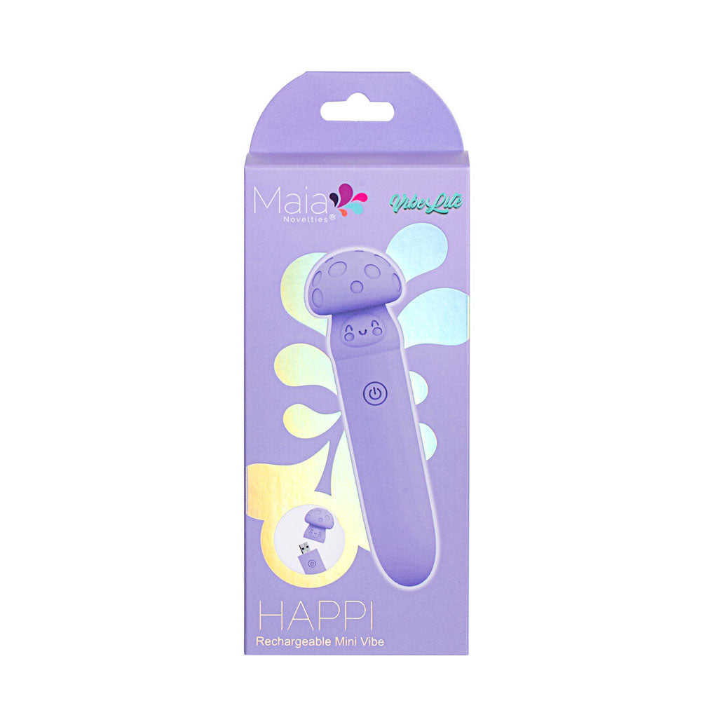 Maia HAPPI - Purple 11.1 cm USB Rechargeable Bullet-MA24-10