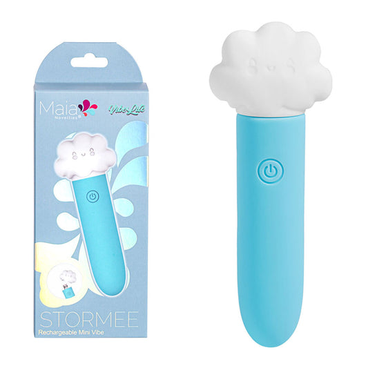 Maia STORMEE - Blue 11.1 cm USB Rechargeable Bullet-MA24-11