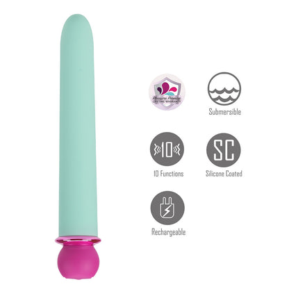 Maia RORI - Teal - Teal 15.2 cm USB Rechargeable XL Bullet-MA24-17-TEAL