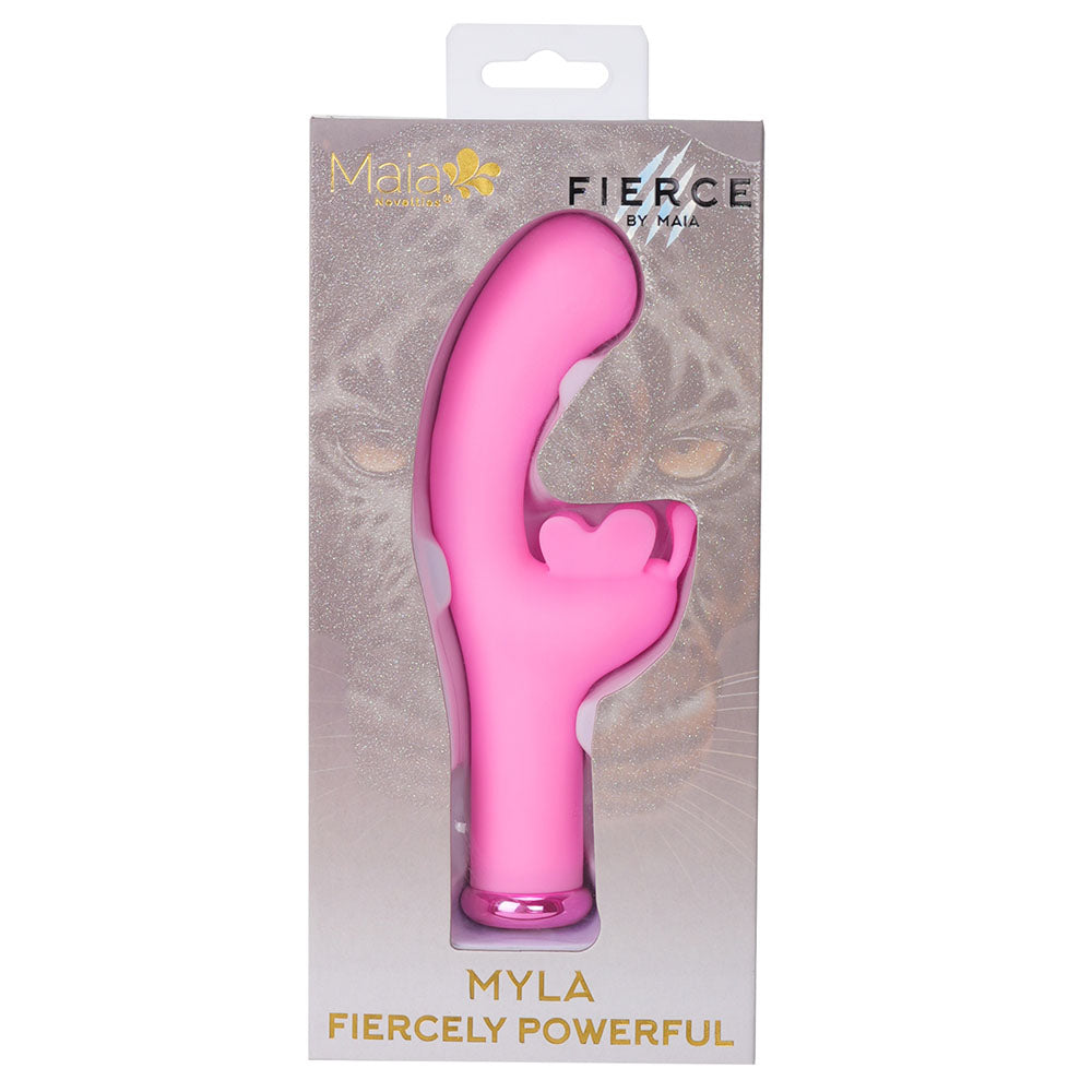 Maia MYLA - Pink - Pink 15.9 cm USB Rechargeable Butterfly Vibrator-MA24-19-PINK