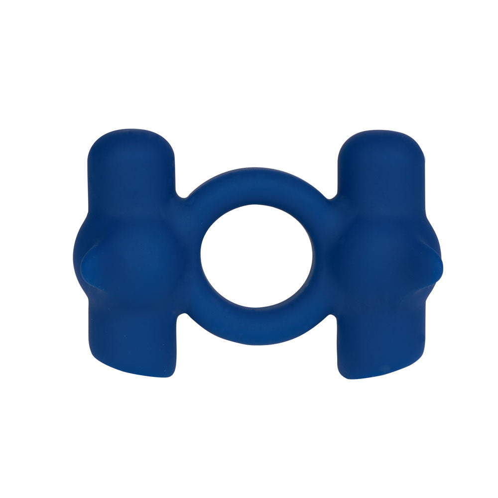 Maia RONAN - Blue - Blue USB Rechargeable Dual Vibrating Cock Ring-MA25-09-BLUE