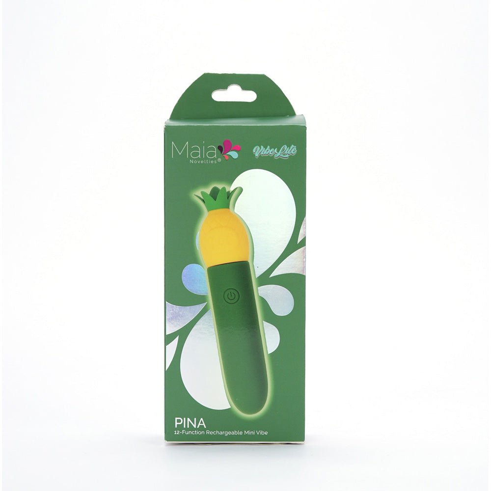 Maia PINA - Green/Yellow 11.1 cm USB Rechargeable Bullet - MA25-19