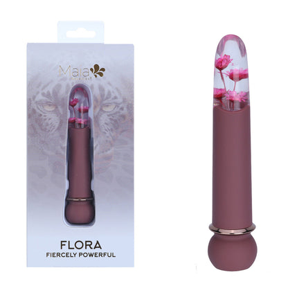 Maia FLORA - Burgundy - Burgundy 12.7 cm USB Rechargeable Powerful Bullet - MA26-01-BUR