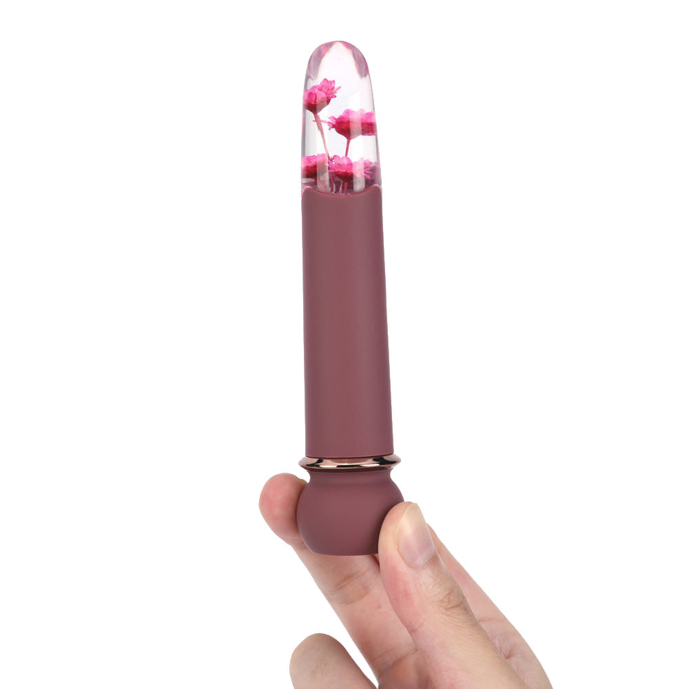 Maia FLORA - Burgundy - Burgundy 12.7 cm USB Rechargeable Powerful Bullet - MA26-01-BUR
