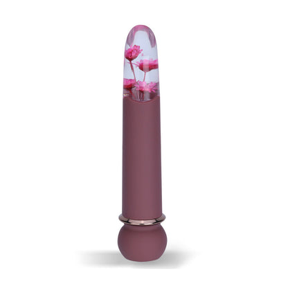 Maia FLORA - Burgundy - Burgundy 12.7 cm USB Rechargeable Powerful Bullet - MA26-01-BUR