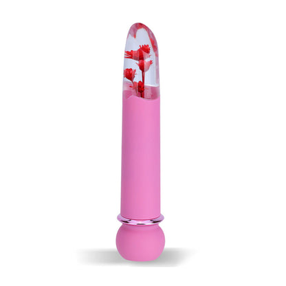 Maia FLORA - Pink - Pink 12.7 cm USB Rechargeable Powerful Bullet - MA26-01-PINK