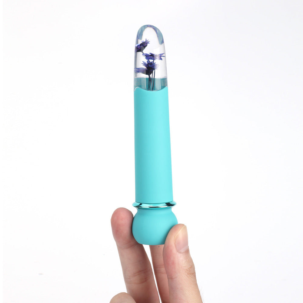 Maia FLORA - Teal - Teal 12.7 cm USB Rechargeable Powerful Bullet - MA26-01-TEAL