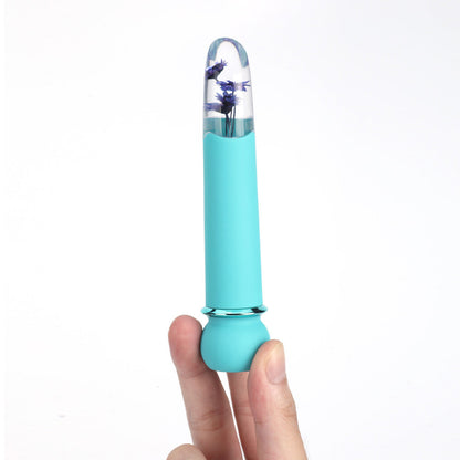 Maia FLORA - Teal - Teal 12.7 cm USB Rechargeable Powerful Bullet - MA26-01-TEAL