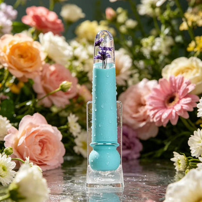 Maia FLORA - Teal - Teal 12.7 cm USB Rechargeable Powerful Bullet - MA26-01-TEAL