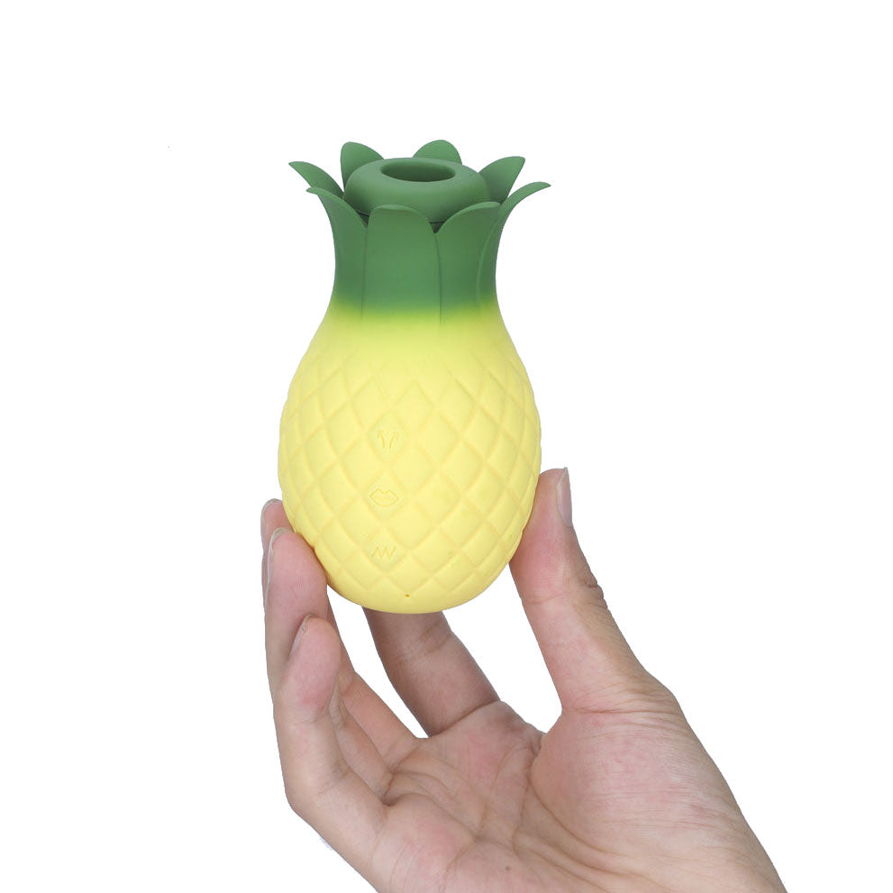 Maia ALOHA - Yellow/Green USB Rechargeable Vibrating & Sucking Stimulator - MA26-02
