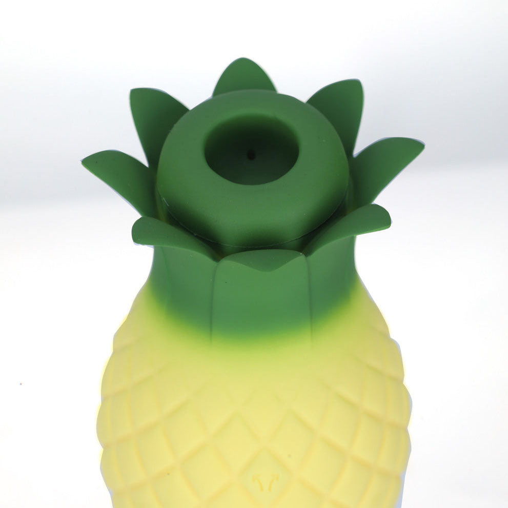 Maia ALOHA - Yellow/Green USB Rechargeable Vibrating & Sucking Stimulator - MA26-02